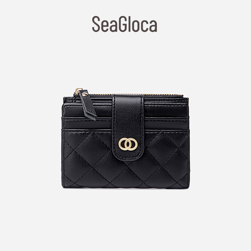 Seagloca New Luxury Women Short Wallet Lady Purse with Card Holder 353