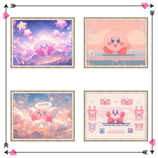 【MA】ภาพปักครอสติชคริสตัล ลายอนิเมะ Kirby 5d ขนาด 30X40 ซม. สําหรับตกแต่งบ้าน ห้องนอน ห้องรับประทานอาหาร