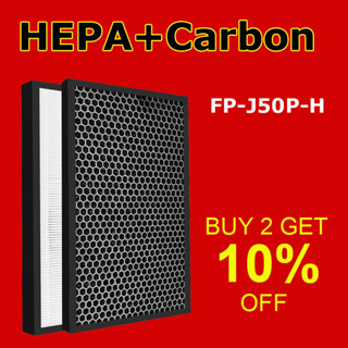 Lifesupplycn ไส้กรองคาร์บอน HEPA สําหรับ SHARP FP-J50P-H