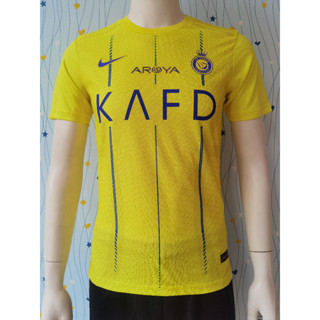 เสื้อกีฬาแขนสั้น ลายทีมชาติฟุตบอล Al Nassr 23/24 23/24 ไซซ์ S-2XL