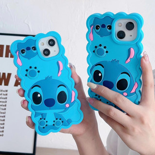 เคสโทรศัพท์มือถือ ซิลิโคนนิ่ม ลายการ์ตูน Stitch สามมิติ รวมทุกอย่าง สําหรับ iPhone14 13 12 11 Pro MAX