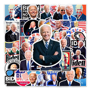 สติกเกอร์ ลาย Biden DIY กันน้ํา แบบสร้างสรรค์ สําหรับติดตกแต่งรถยนต์ จํานวน 50 ชิ้น