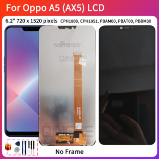 อะไหล่หน้าจอสัมผัส LCD แบบเปลี่ยน สําหรับ Oppo A5 (AX5)