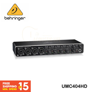 ⭐⭐⭐Behringer U-Phoria UMC404HD ออดิโอไฟล์ 4x4 24-Bit/192 kHz USB เสียง อินเตอร์เฟซ MIDI พร้อมไมโครโฟน พรีแอมป์