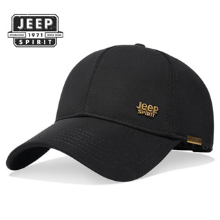 Jeep หมวกเบสบอลแฟชั่น แต่งกระดุมโลหะ ขนาดเล็ก สามารถปรับได้ เหมาะกับฤดูใบไม้ร่วง และฤดูหนาว