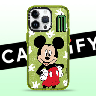 Casetify เคสโทรศัพท์มือถือ ลายมิกกี้เมาส์ แต่งกลิตเตอร์ สําหรับ iPhone 14ProMax 13Pro 13 11 12Promax 13Promax 11 12 13 14