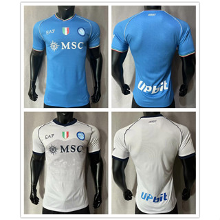 เสื้อกีฬาแขนสั้น ลายทีมชาติฟุตบอล Naples 2023 2024 ชุดเหย้า เยือน