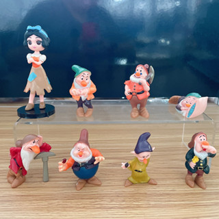 ตุ๊กตาฟิกเกอร์ PVC อนิเมะ Snow White Princess Seven Dwarfs ขนาด 5-8 ซม. ของเล่นเก็บสะสม ของขวัญวันเกิด สําหรับเด็ก 8 ชิ้น ต่อชุด