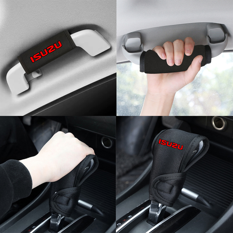 เหมาะสําหรับ Isuzu D-max Mu-x Mu-7 Panther Wizard Rodeo Stylus ผ้าไหมน้ําแข็งประตูรถหลังคาจับฝาครอบป