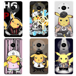 เคส OPPO Realme 11 Realme11 Pro 11 Pro Plus 5G Case การ์ตูน Pokemon Pikachu เคสซิลิโคน Soft TPU โทรศัพท์มือถือ Back เคส