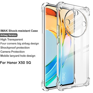 เคสโทรศัพท์มือถือแบบนิ่ม TPU ใส กันกระแทก กันรอยกล้อง สําหรับ Honor X50 5G HD IMAK HonorX50