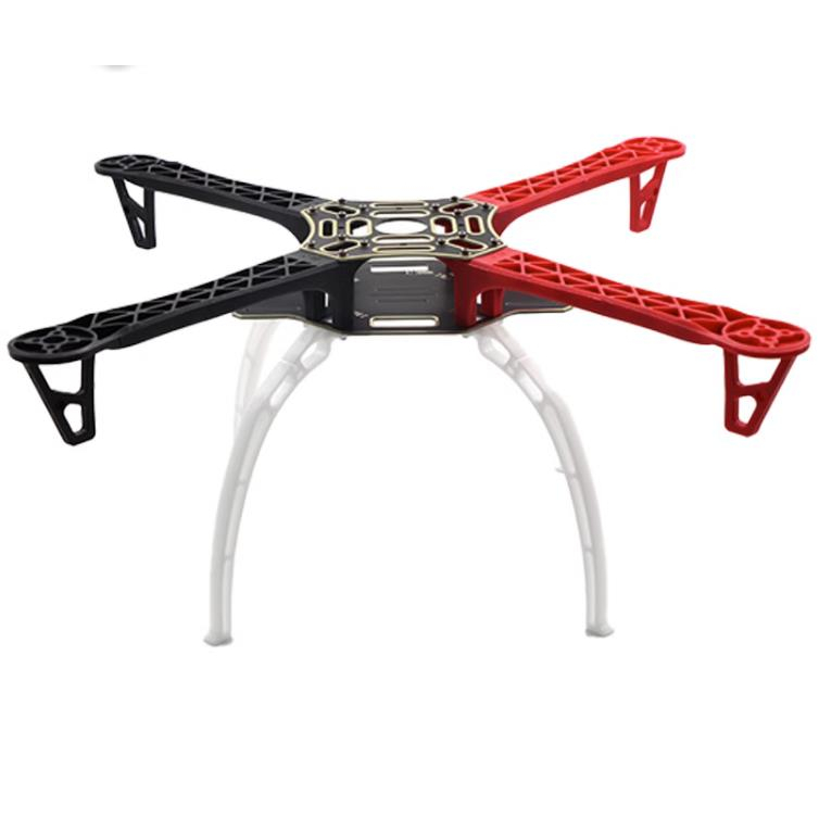 1 ชุด F450 4 แกนหลายโรเตอร์ Airframe 450 มม.Drone กรอบ Airframe ล้อ Landing Skid Gear สําหรับ RC Qua
