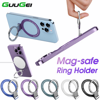 Guugei แหวนแม่เหล็กติดโทรศัพท์มือถือ แบบบางพิเศษ สําหรับ Mgsafe