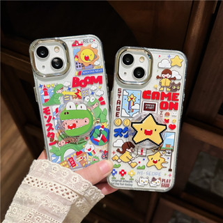 เคสโทรศัพท์มือถือ TPU แบบนิ่ม ลายการ์ตูนเด็กผู้ชาย และผู้หญิง มีป็อบอัพ สําหรับ iPhone 11 12 13 14 15 PRO MAX iPhone14 iPhone14Pro