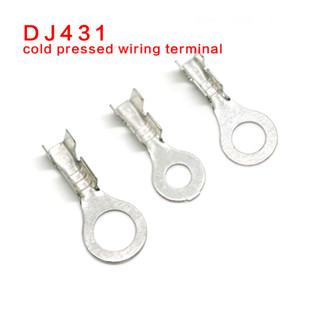 DJ431 เทอร์มินัลกดเย็น OT ทองแดงจมูกเปิดจมูกเปลือยปลายรอบประเภท Lugs 3.2 / 4.2 / 5.2 / 6.2 / 8.2 มม