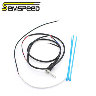 【SEMSPEED】ฝาครอบเครื่องยนต์รถจักรยานยนต์ ไฟ LED เรืองแสง โคมไฟสีพราว