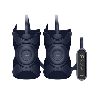 Philips PPM5201L เครื่องนวดเข่า พร้อมประคบร้อน เทคโนโลยี Airwave และเทคโนโลยี FloatFit ป้องกันเข่า การออกแบบกลวงที่ด้านหลัง สีน้ําเงินเข้ม