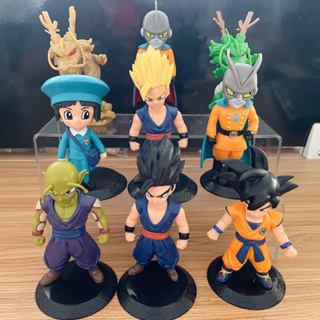 โมเดลฟิกเกอร์ Pvc อนิเมะ Dragon Ball Z Super Saiyan Son Goku Piccolo Son Gohan Son Goten Shenron ขนาด 10-12 ซม. ของเล่นสําหรับเด็ก 9 ชิ้น ต่อชุด