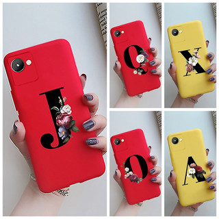 เคสโทรศัพท์มือถือ ซิลิโคนนิ่ม กันกระแทก ลายตัวอักษร หรูหรา สําหรับ Realme Narzo 50i Prime RMX3506