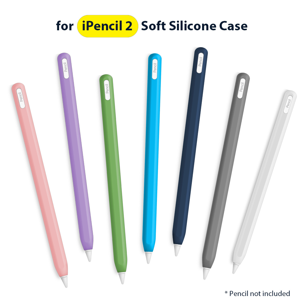 กระเป๋าดินสอ ซิลิโคนนิ่ม กันลื่น สําหรับ Apple Pencil รุ่นที่ 2