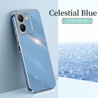 เคส Vivo Y36 เคสซิลิโคน Shockproof Soft Silicone Electroplating Back Cover Case Vivo Y36 Y 36 Phone Casing