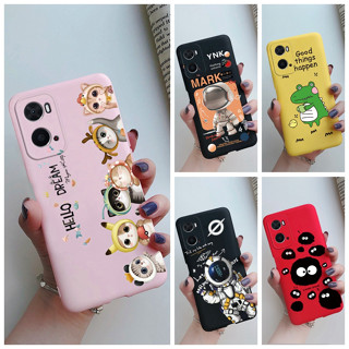 เคสโทรศัพท์มือถือ ซิลิโคนนิ่ม ผิวด้าน ลายการ์ตูนนักบินอวกาศ แฟชั่น สําหรับ OPPO A36 A76