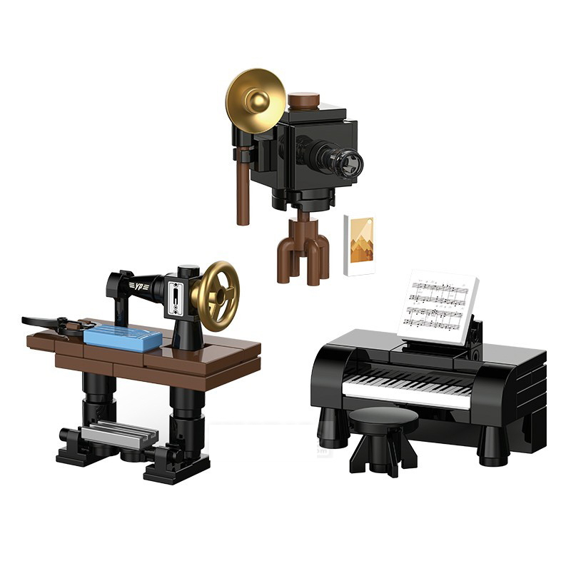 [FunBrick] โมเดลตู้ปลาน่ารัก ขนาดเล็ก DIY เข้ากันได้กับของเล่นตัวต่อคลาสสิก ของขวัญ สําหรับตกแต่งบ้าน - รูปที่ 5