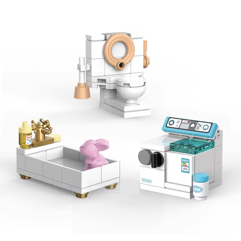 [FunBrick] โมเดลตู้ปลาน่ารัก ขนาดเล็ก DIY เข้ากันได้กับของเล่นตัวต่อคลาสสิก ของขวัญ สําหรับตกแต่งบ้าน - รูปที่ 3