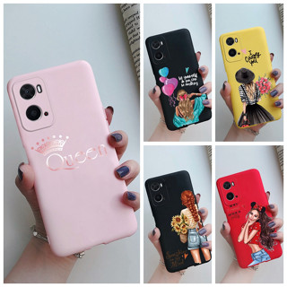 เคสโทรศัพท์มือถือ ซิลิโคนนิ่ม กันกระแทก ลายมงกุฎเด็กผู้หญิงน่ารัก หรูหรา สําหรับ OPPO A36 A76 A36 A76