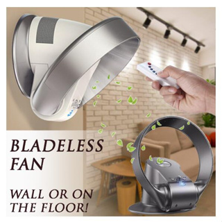Sk Japan Bladeless Fan 3 Speed พร้อมรีโมทคอนโทรลพัดลมติดผนังเพดาน Fani