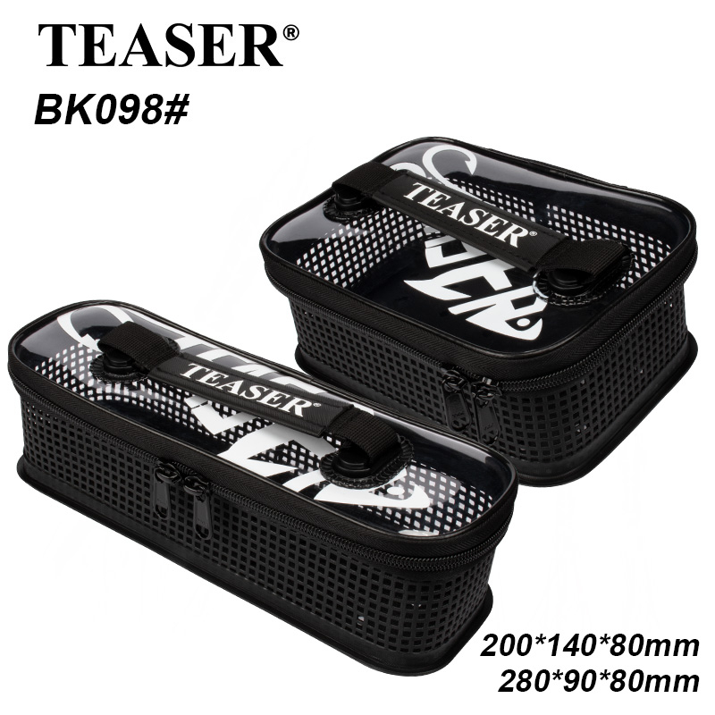 TEASER【BK-098】กระเป๋าเก็บเหยื่อจิกโลหะ ขนาด L M ผ้าตาข่ายซักได้ น้ำหนักเบา พกพาง่าย สำหรับตกปลาทะเลลึก น้ำเค็ม อุปกรณ์ตกปลา