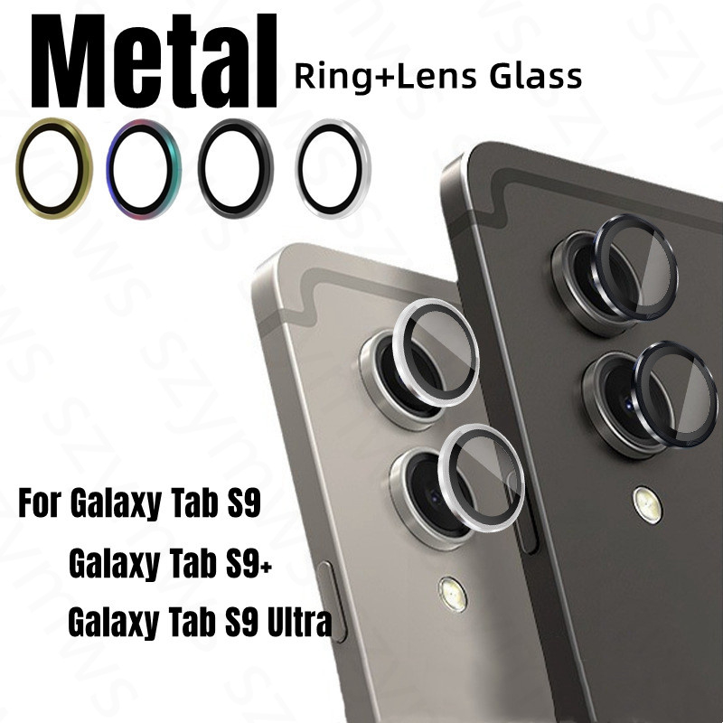 SAMSUNG 1/2 PcsMetal กล้องเลนส์ป้องกันแหวนสําหรับSamsung Galaxy Tab S10 FE Plus Ultra/S9 Plus/S9 Ultra/S9 FE Plus A9 Plusกล้องเลนส์ProtectorฝาครอบกระจกนิรภัยProtector