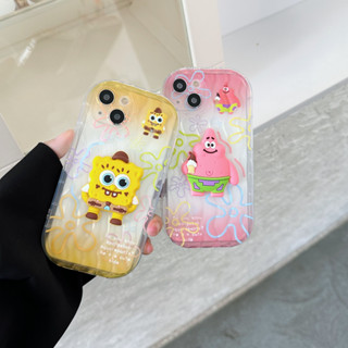 เคสโทรศัพท์มือถือ TPU กันกระแทก ลาย SpongeBob Patrick Star สําหรับ Iphone 13 12 14 Pro Max 13 Pro Max 11