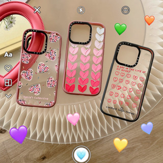 เคสโทรศัพท์มือถืออะคริลิคแข็ง กันกระแทก ลายหัวใจน่ารัก สําหรับ iPhone 14 Pro Max 11 12 13