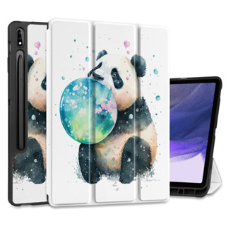 เคสแท็บเล็ตหนัง พร้อมขาตั้ง สําหรับ Samsung Galaxy Tab S8 Plus 2022 S7 FE 2021 S7 Plus 2020 12.4 นิ้ว