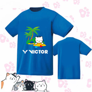 Victor 2023 ใหม่ ชุดกีฬา เสื้อปิงปอง ระบายอากาศ แห้งเร็ว เหมาะกับฤดูร้อน สําหรับผู้ชาย และผู้หญิง