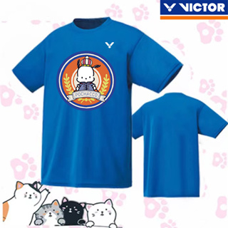 Victor 2023 ใหม่ เสื้อยืดลําลอง แขนสั้น ระบายอากาศ แห้งเร็ว สไตล์เกาหลี สําหรับผู้ชาย และผู้หญิง เหมาะกับการเล่นกีฬาแบดมินตัน วัฒนธรรม