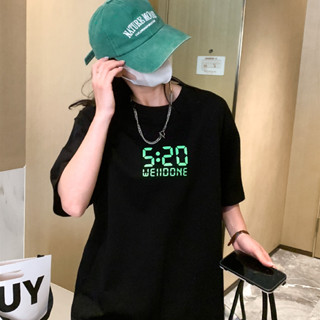 We11done เสื้อยืดแขนสั้น พิมพ์ลายตัวอักษร ทรงหลวม แฟชั่นสําหรับผู้ชาย และผู้หญิง