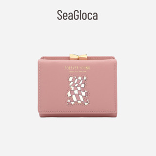 Seagloca กระเป๋าสตางค์ใบสั้น ลายหมีน่ารัก แฟชั่นใหม่ สําหรับผู้หญิง No.1424