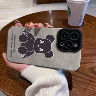 เคสโทรศัพท์มือถือ ซิลิโคน ลายการ์ตูนหมี สําหรับ Iphone 7Plus 8Plus X XR Boy 11 11Pro 12 12ProMax 14ProMax 14Plus 13 13Pro 13ProMax
