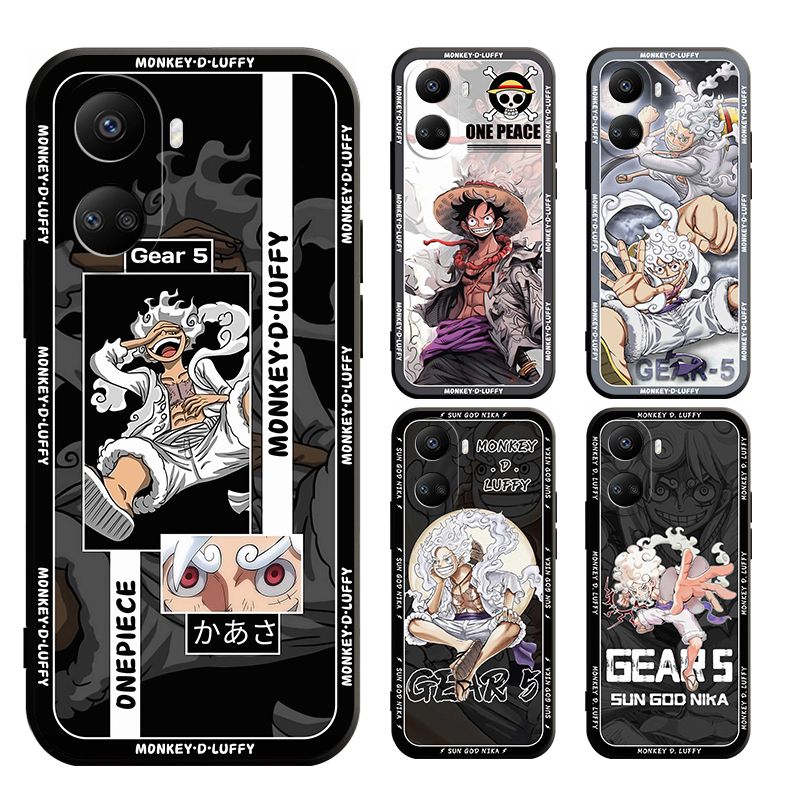 เคส Honor X7C X5B X8 X6B X8B X6A X8A X7A X5 4G 5G plus นิ่ม เนื้อแมตต์ ลาย luffy gear 5 สําหรับ