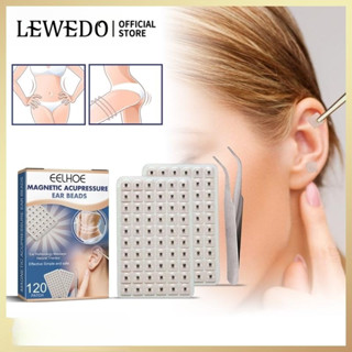 Lewedo สติกเกอร์แม่เหล็กติดหู ลดริ้วรอย ลดหน้าท้อง 120 ชิ้น