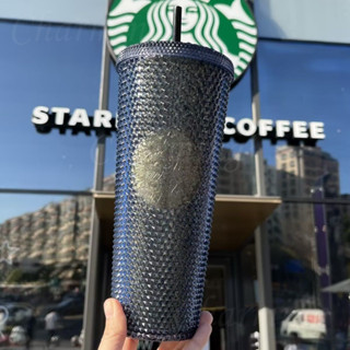 ❉ แก้วสตาร์บัค BLACKPINK x Starbucks Starbucks Tumbler แก้วน้ํา ลายทุเรียน พร้อมหลอดดูด ลาย Starbucks 710 มล. 24 ออนซ์