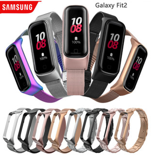 สายนาฬิกาข้อมือสเตนเลส โลหะ คุณภาพสูง สําหรับ Samsung Galaxy Fit2 S40
