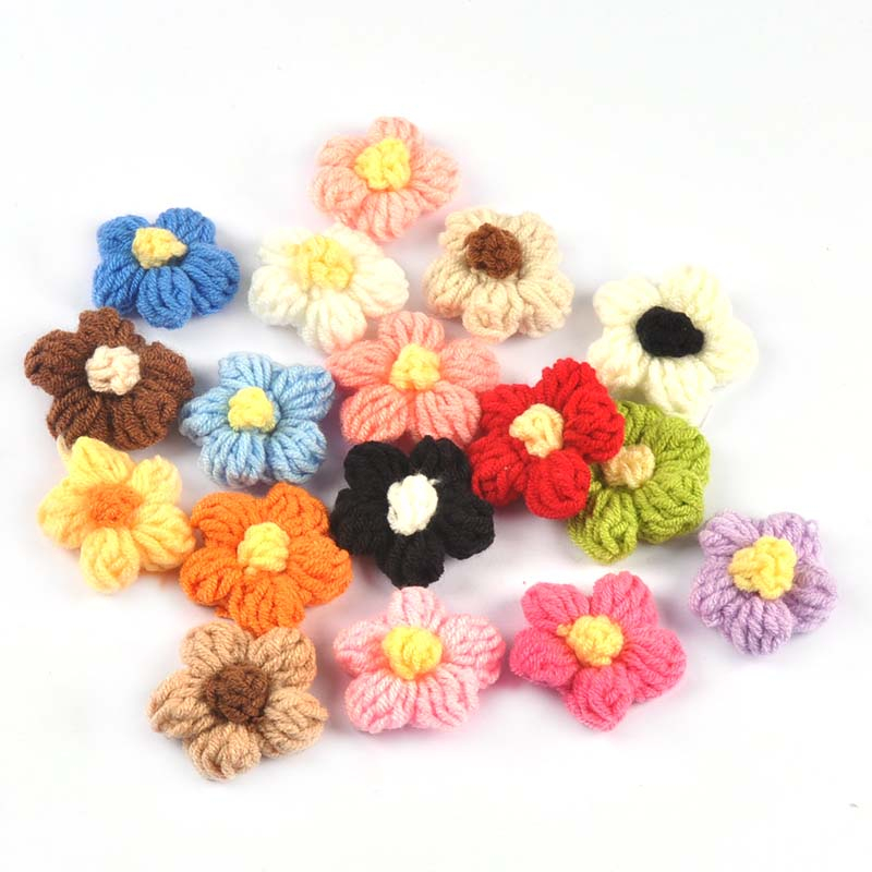 10 ชิ้นหลากสีดอกไม้แพทช์สําหรับเย็บกระเป๋าเสื้อผ้าอุปกรณ์เสริม Headwear Appliqued ลูกไม้ DIY สมุดภาพงานฝีมือทําด้วยมือ 42 มิลลิเมตร CP3388