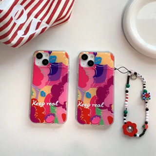 เคสโทรศัพท์มือถือ tpu นิ่ม ลายภาพวาดสีน้ํามัน สีสดใส สําหรับ iPhone 14 14promax 14pro 11 12 12PRO 12PROMAX 13 13pro 13promax