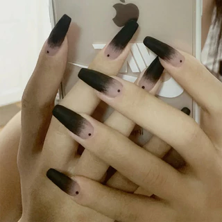 【24 ชิ้น/ถุง】เล็บปลอม DIY เล็บปลอม เล็บนิ้วฝรั่งเศส