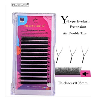 PRAECLARUS Y ขนตาปลอม ขนมิงค์ ขนนิ่ม หนา 0.05 มม. พรีเมี่ยม …