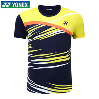 Yonex ชุดกีฬาแบดมินตัน ระบายอากาศ ใส่สบาย แฟชั่นฤดูร้อน สําหรับผู้ชาย และผู้หญิง 2023