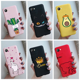 เคสโทรศัพท์มือถือ ซิลิโคนนุ่ม TPU ลายการ์ตูนกระบองเพชร แมวน่ารัก สําหรับ Realme Narzo 50i Prime 2022 Narzo 50i Prime RMX3506